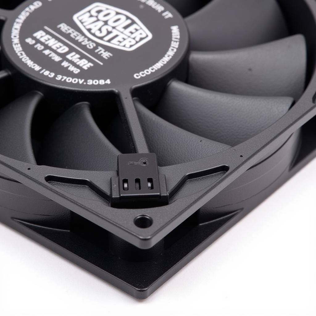 Close-up view of the Cooler Master 460W Renew Fan 12 Black showcasing its design and build quality.