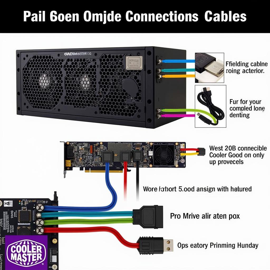 Cooler Master 460W Renew Fan 12 Black New Cable Connections