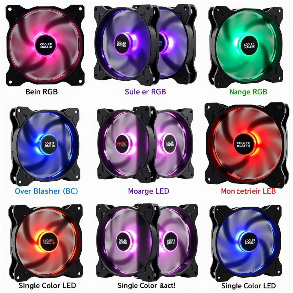 Cooler Master Case Fan Color Options