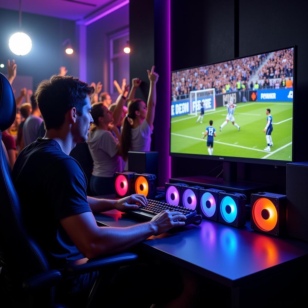 Cooler Master fan effects enhance football gaming experience