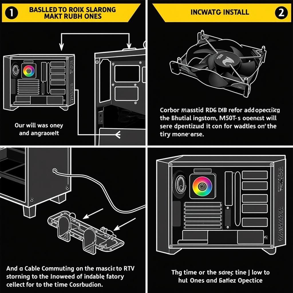 Installing Corsair RGB Fans in a Cooler Master H500P Case