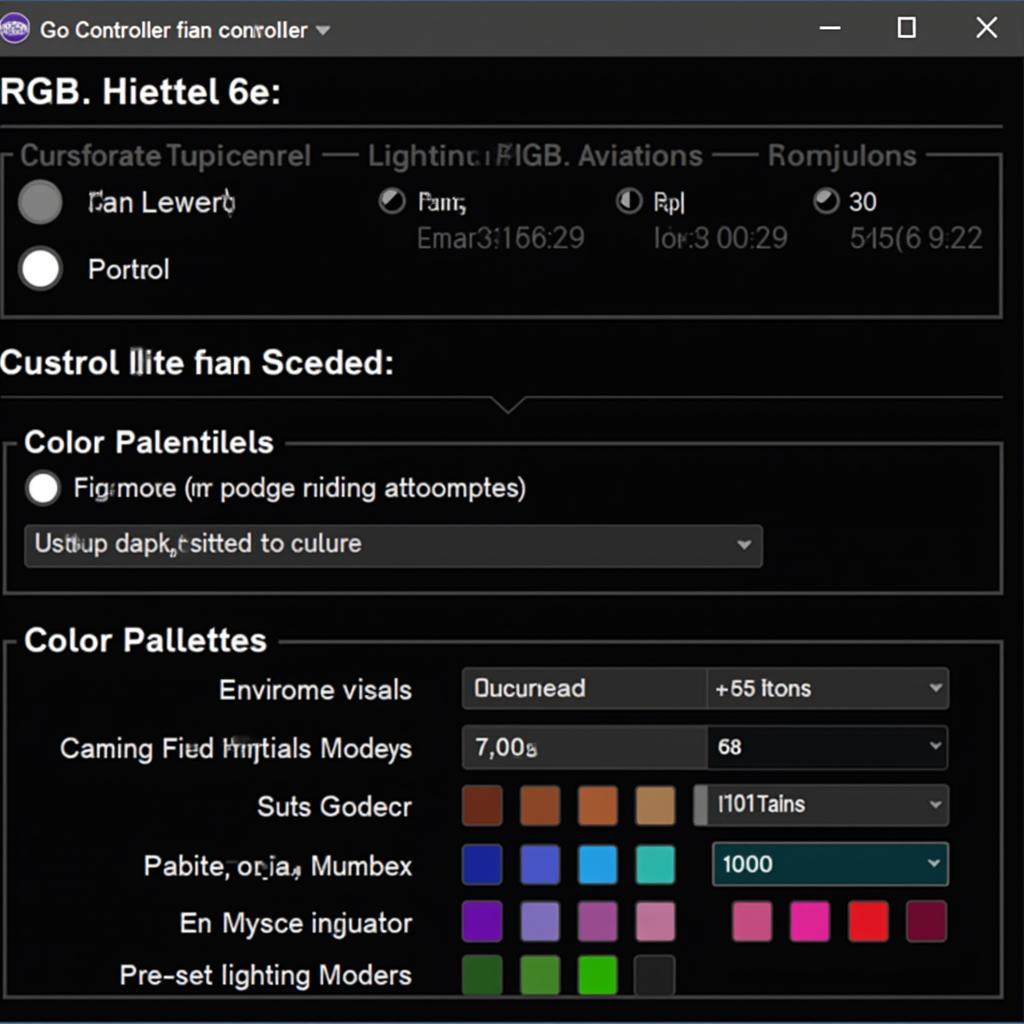 Cooler Master RGB Fan Controller Software Interface