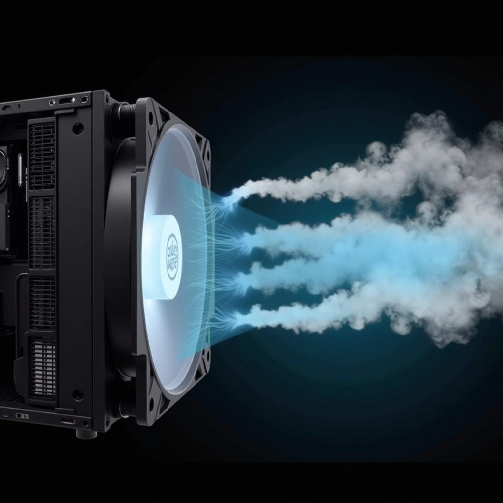 Cooler Master T410M Fan Airflow Demonstration