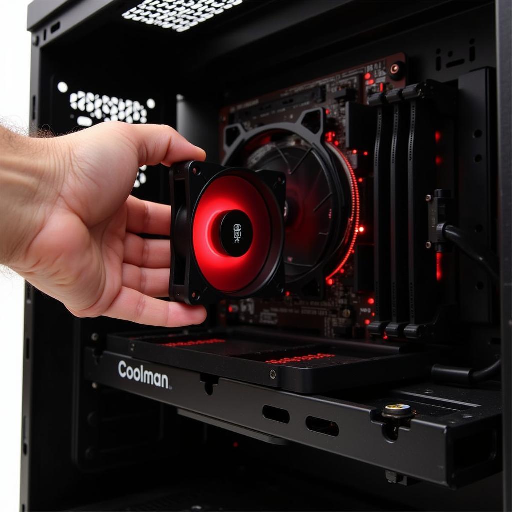 Installing a 12cm Coolman Fan in a PC Case