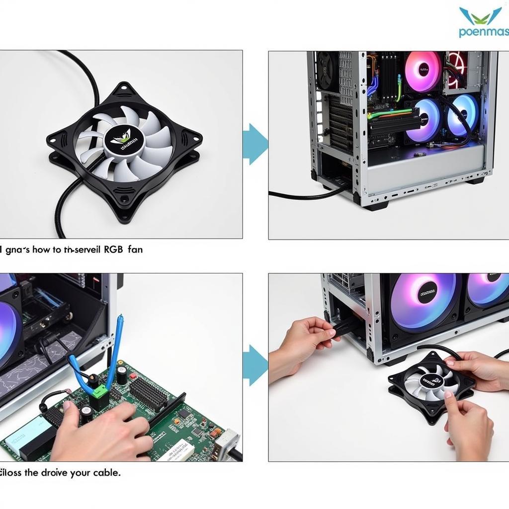 Coolman RGB 5 Fan Installation Process