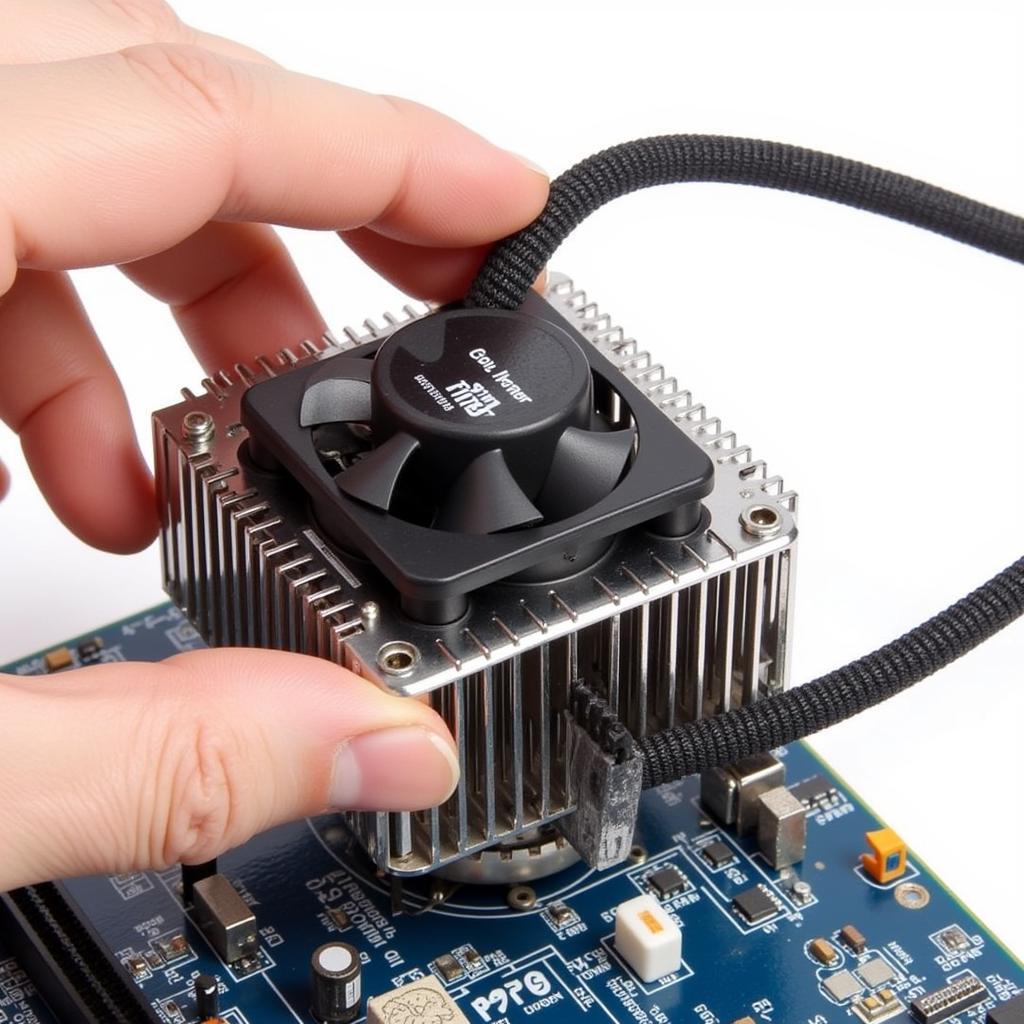 Installing a Coolmaster 775 CPU Cooler