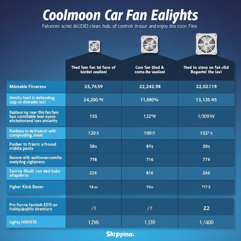 Different Variations of Coolmoon Fan LED Hubs