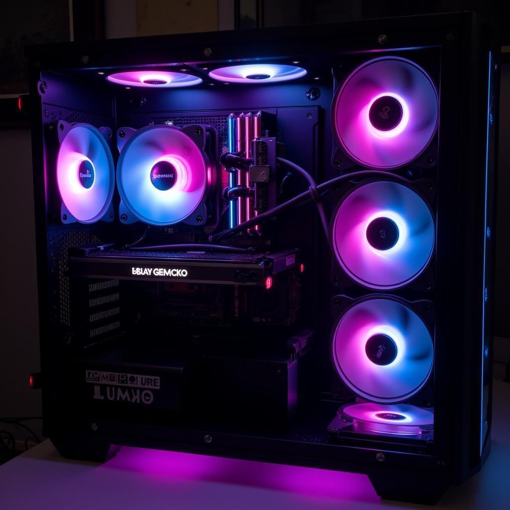 Coolmoon Fan RGB 2108 in a PC Build