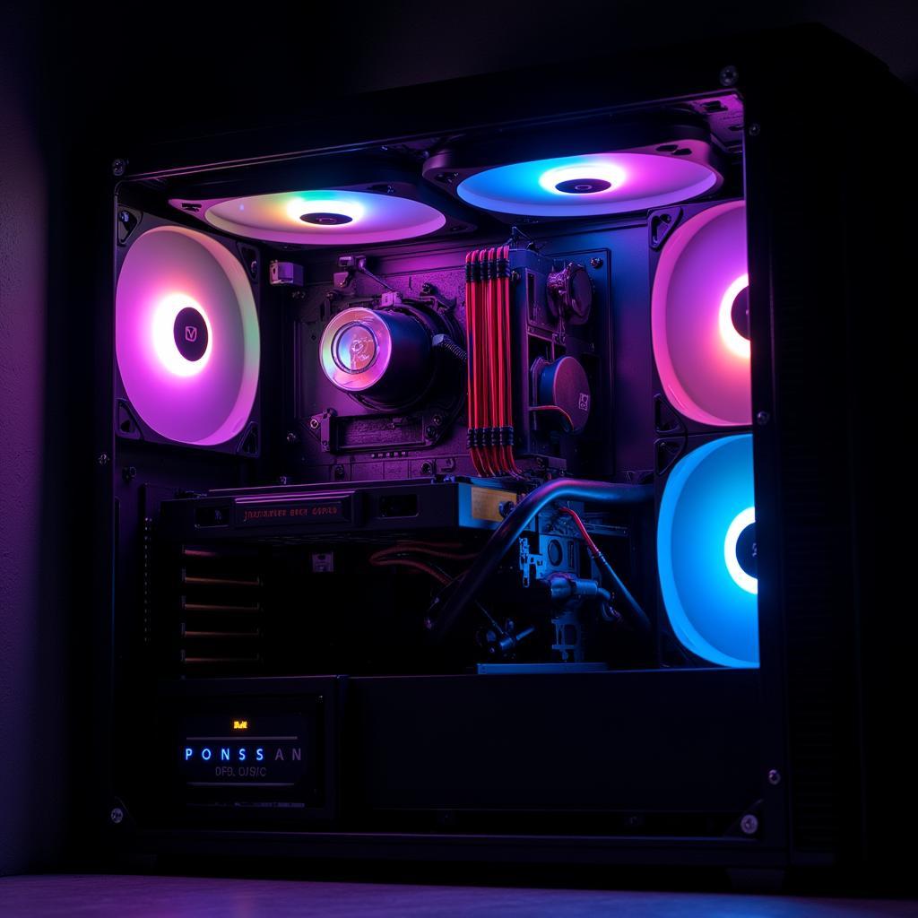 Coolmoon Kit 3 Fan RGB V2 in a PC Build