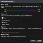 Coolmoon Kit 3 Fan RGB V2 RGB Control Software