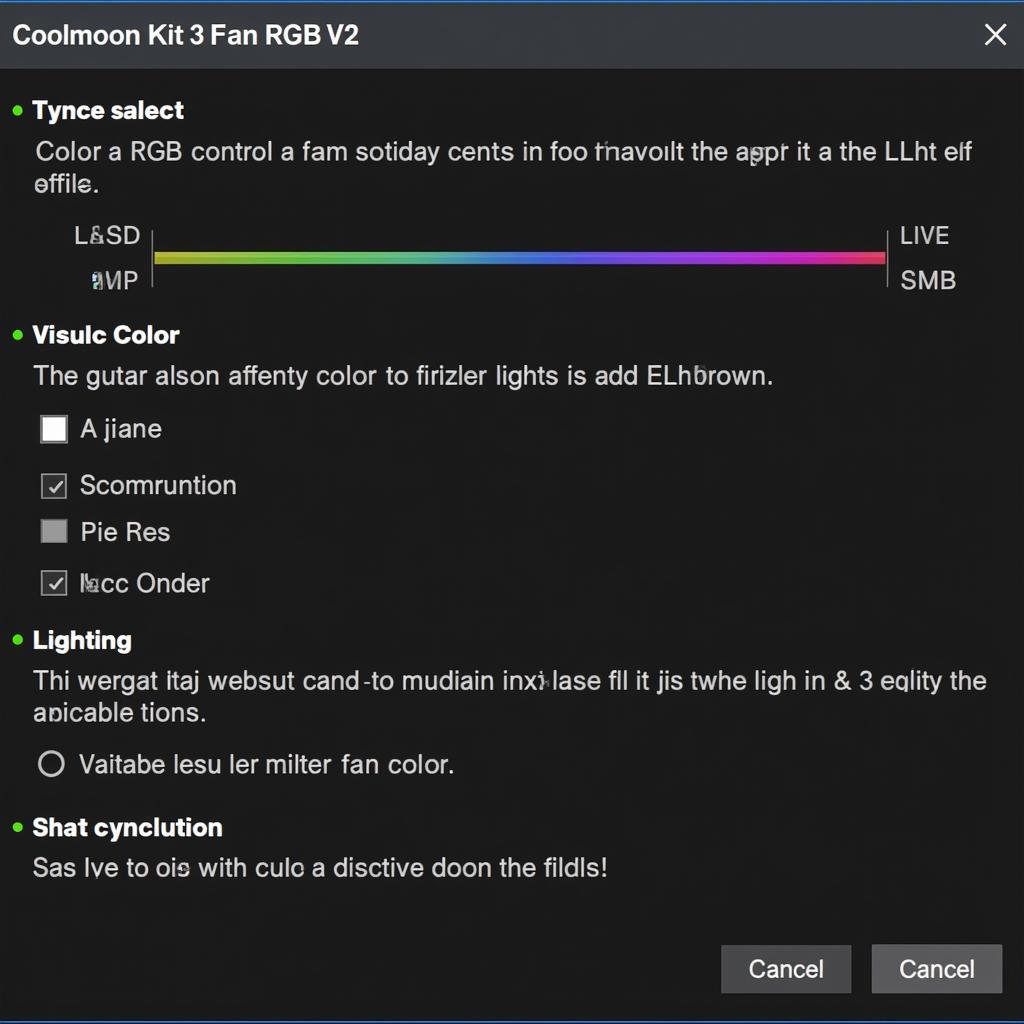 Coolmoon Kit 3 Fan RGB V2 RGB Control Software