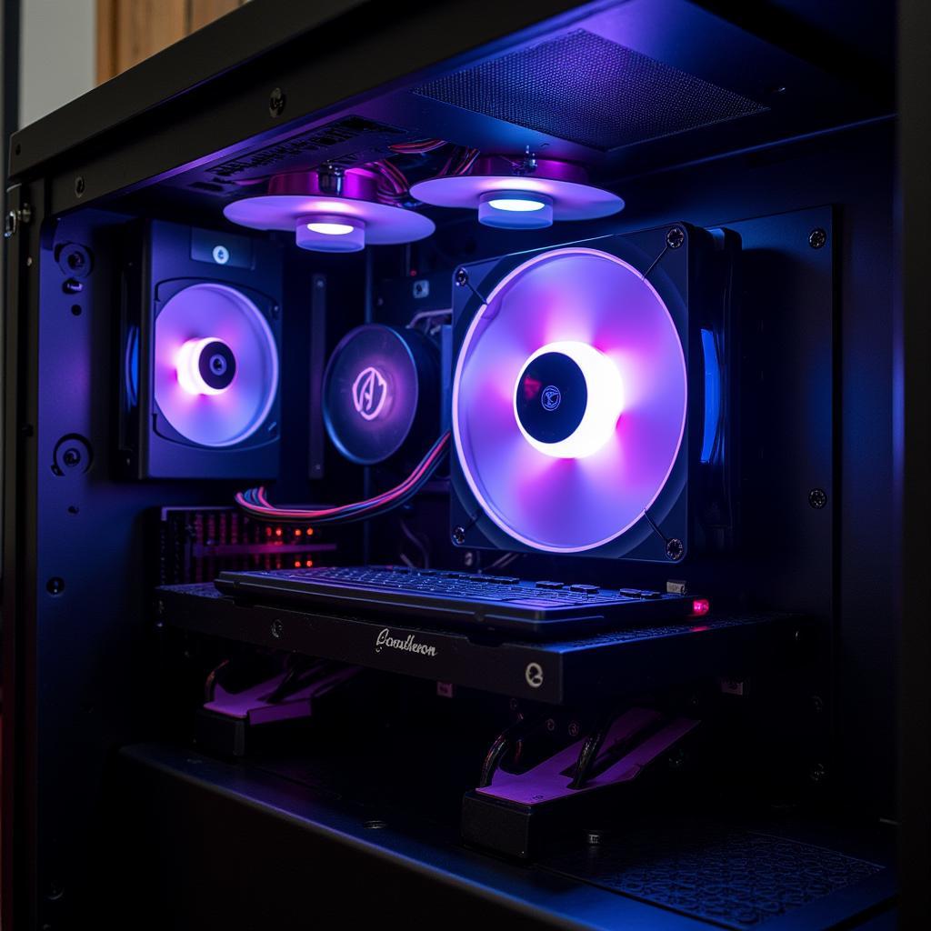 CoolMoon UFO Installed in a PC Build