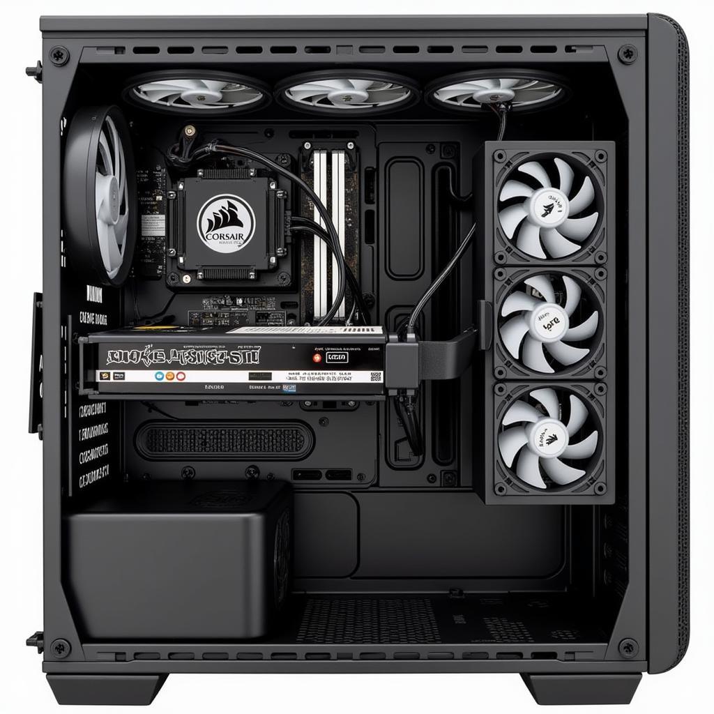 Corsair 680x with 9 Fans