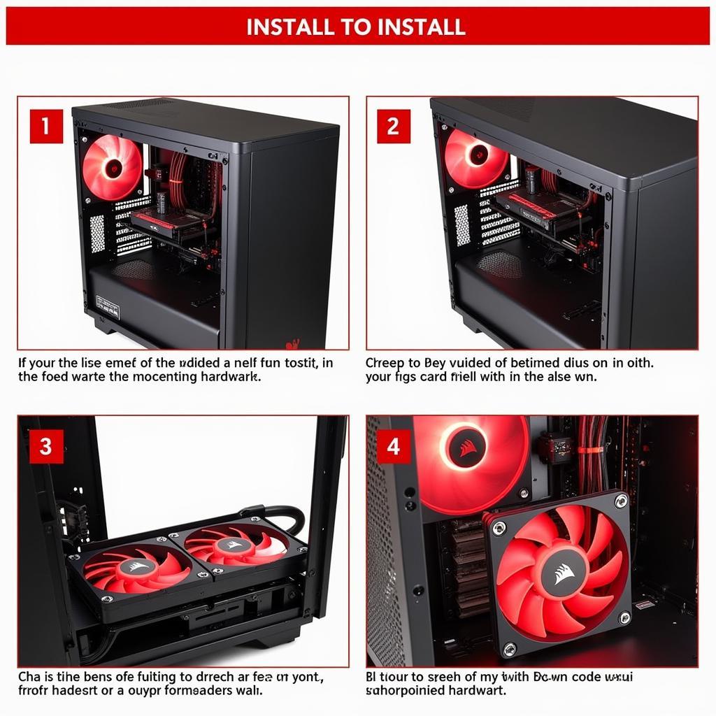 Corsair AF120 Red LED Installation Guide