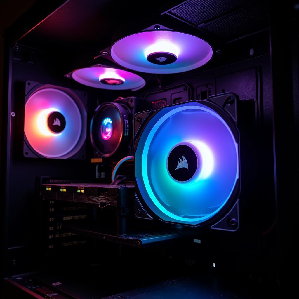 Corsair Dominator Airflow Platinum RGB LED in a PC Build