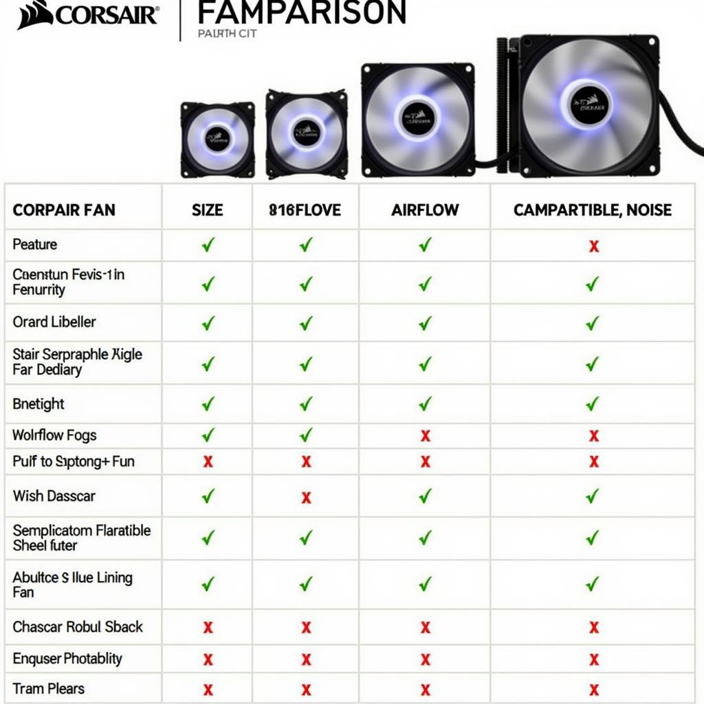 Comparison of Corsair Fan Types