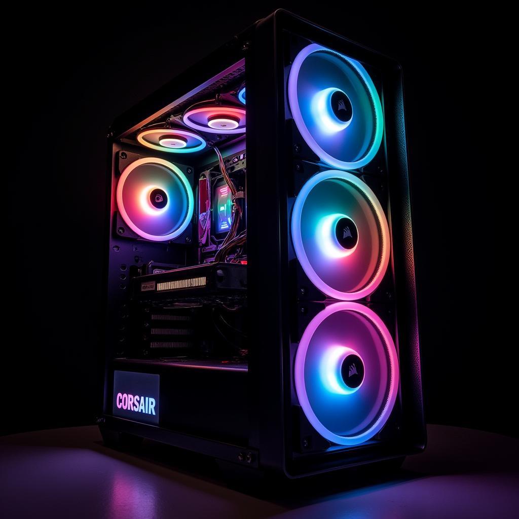 Corsair HD120 RGB Fans Installed in a PC Case