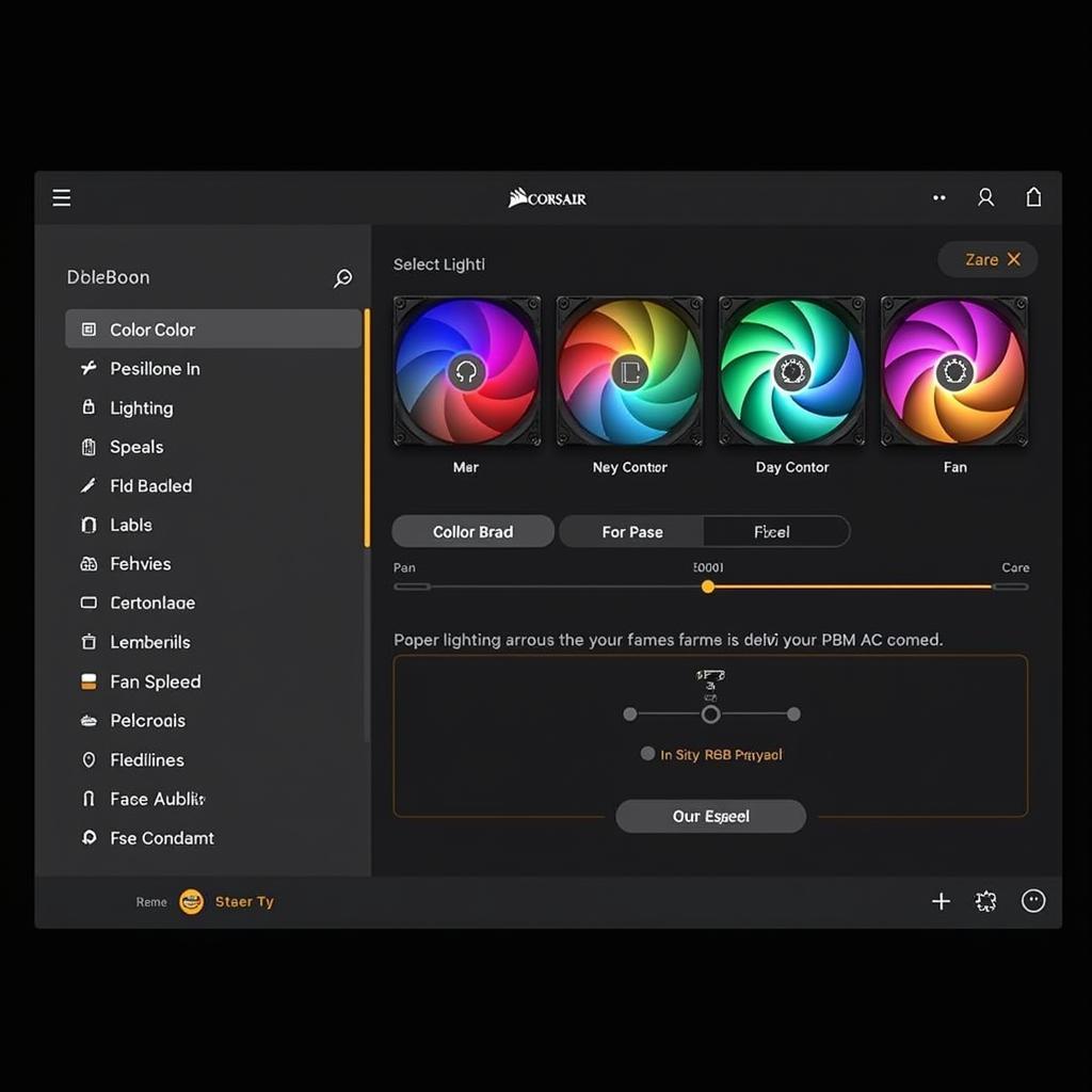 Corsair iCUE Software Controlling RGB Fans