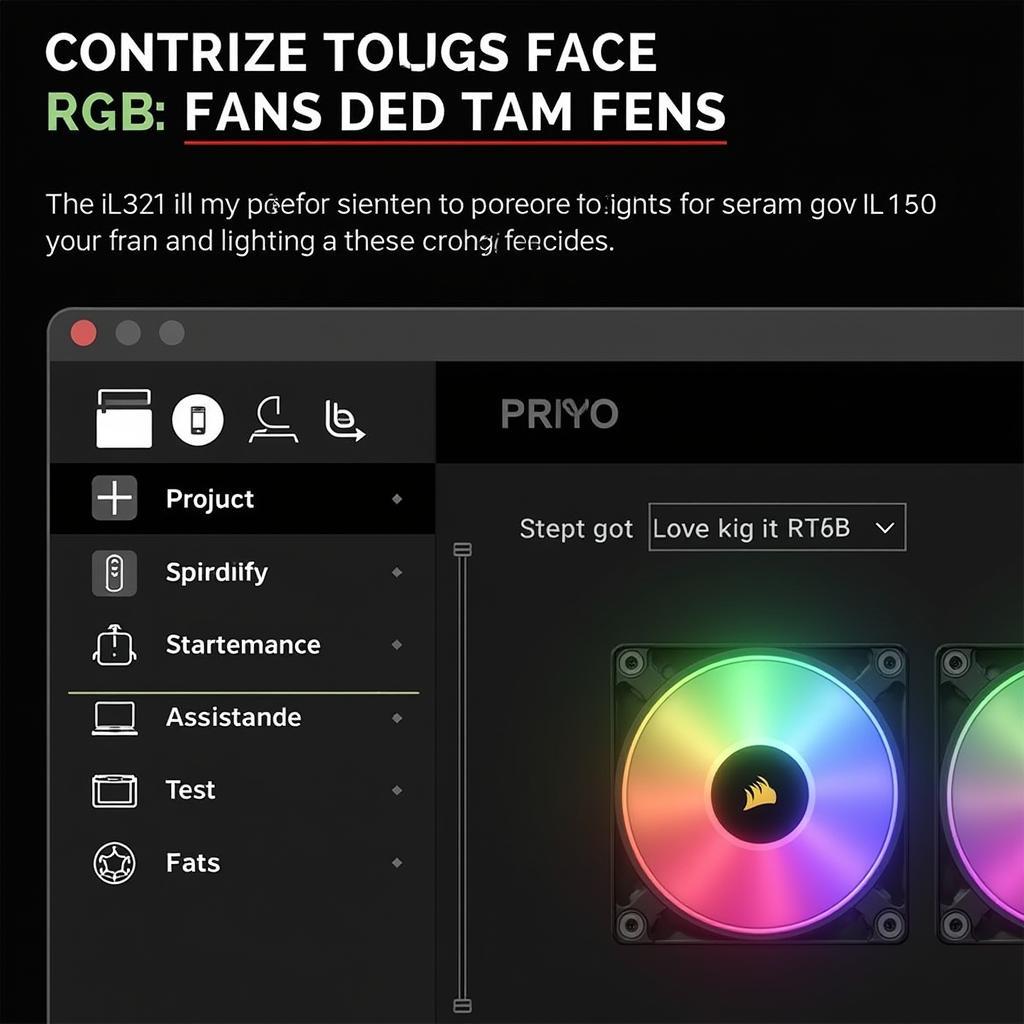 Corsair iCUE Software Controlling LL120 RGB Fans