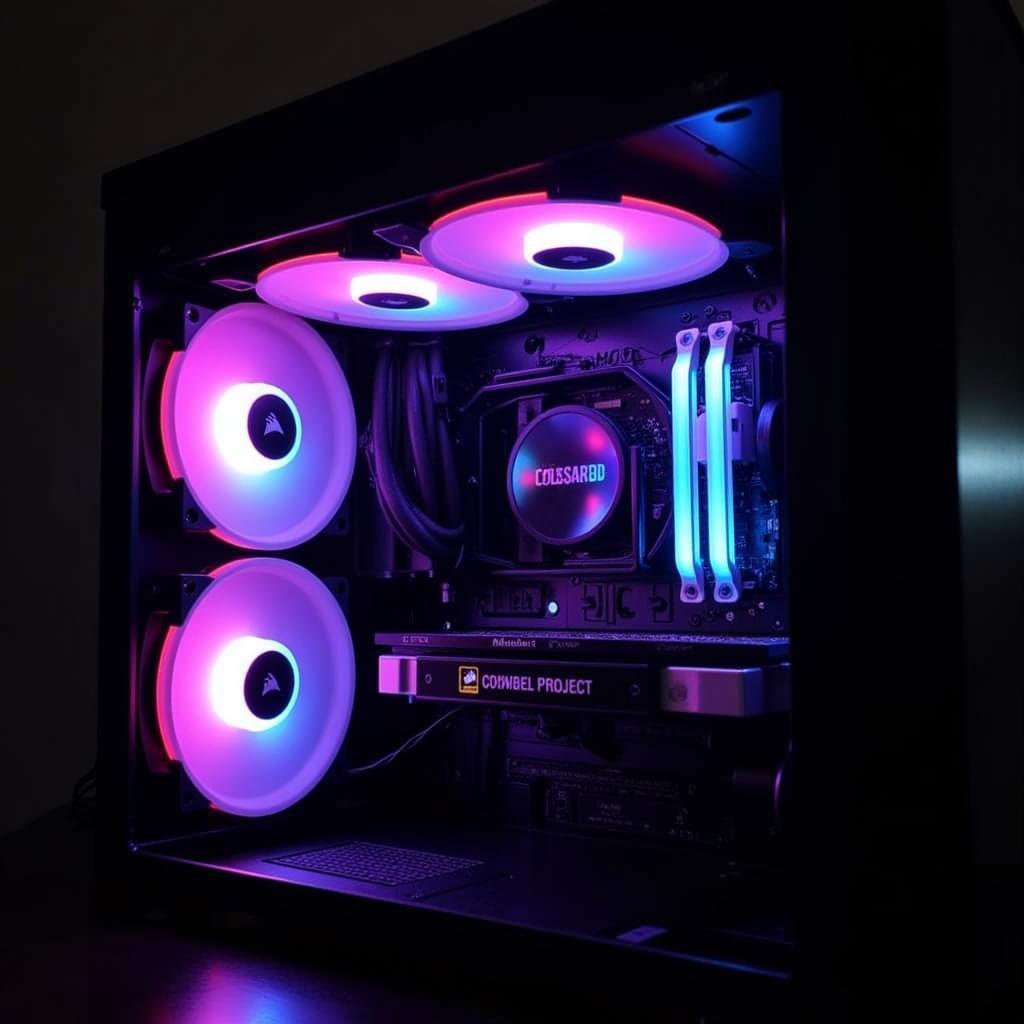 Corsair LL120 RGB Fans Installed in PC Case