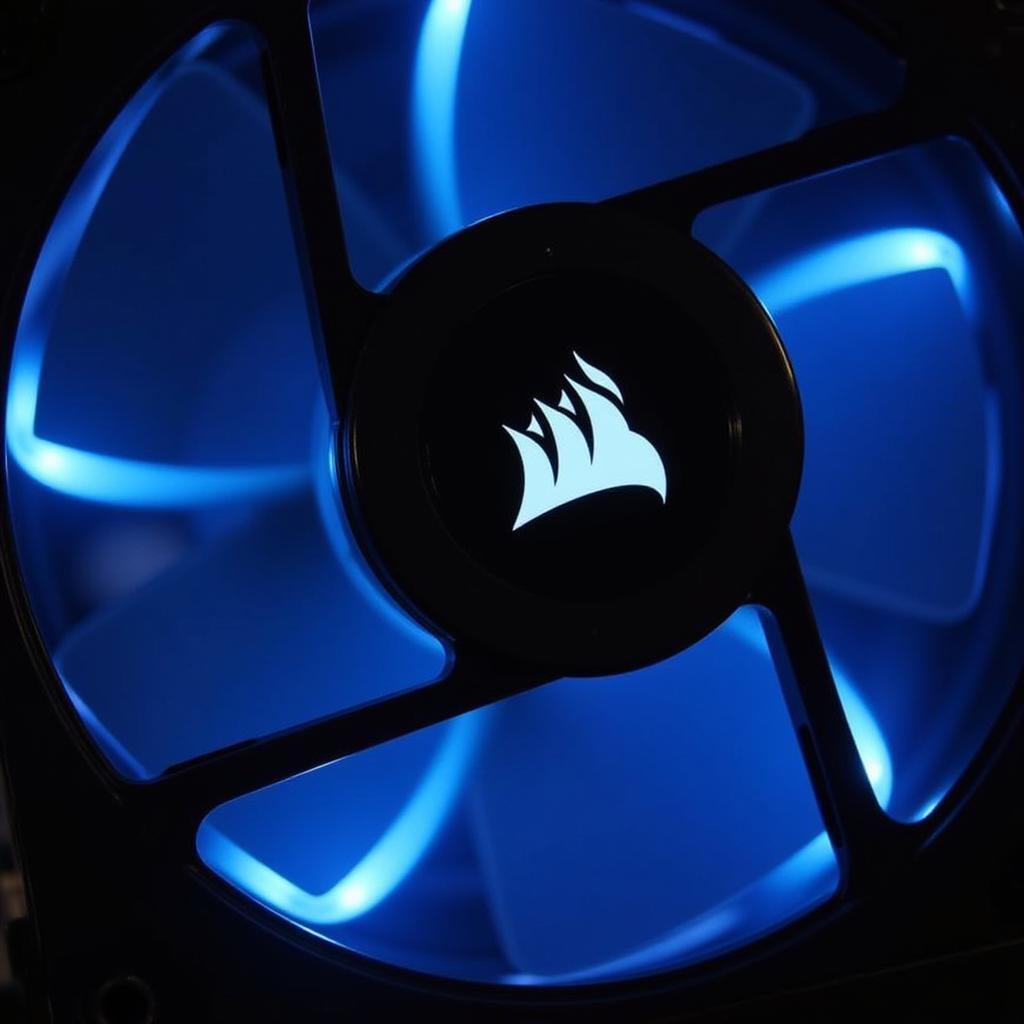 Corsair ML120 Pro Blue LED Close-Up