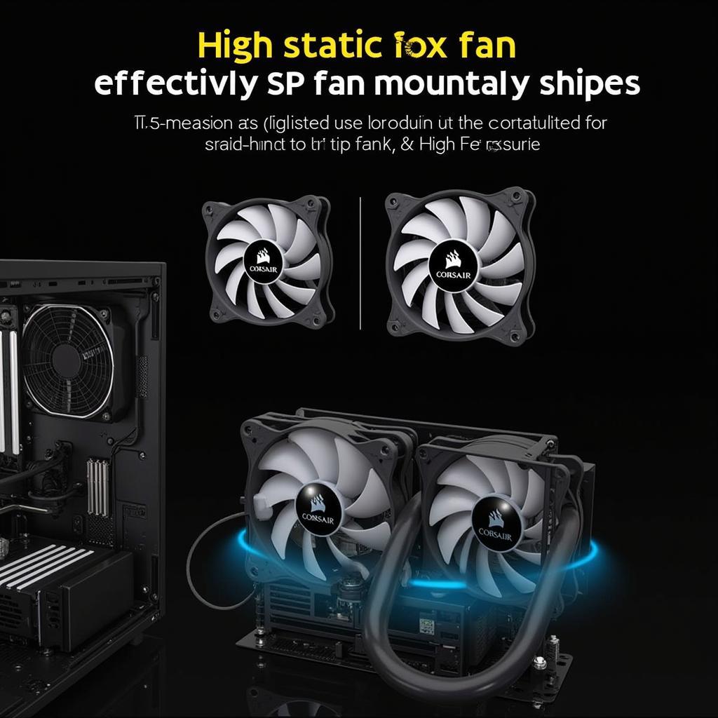 Corsair SP Fan Mounted on Radiator