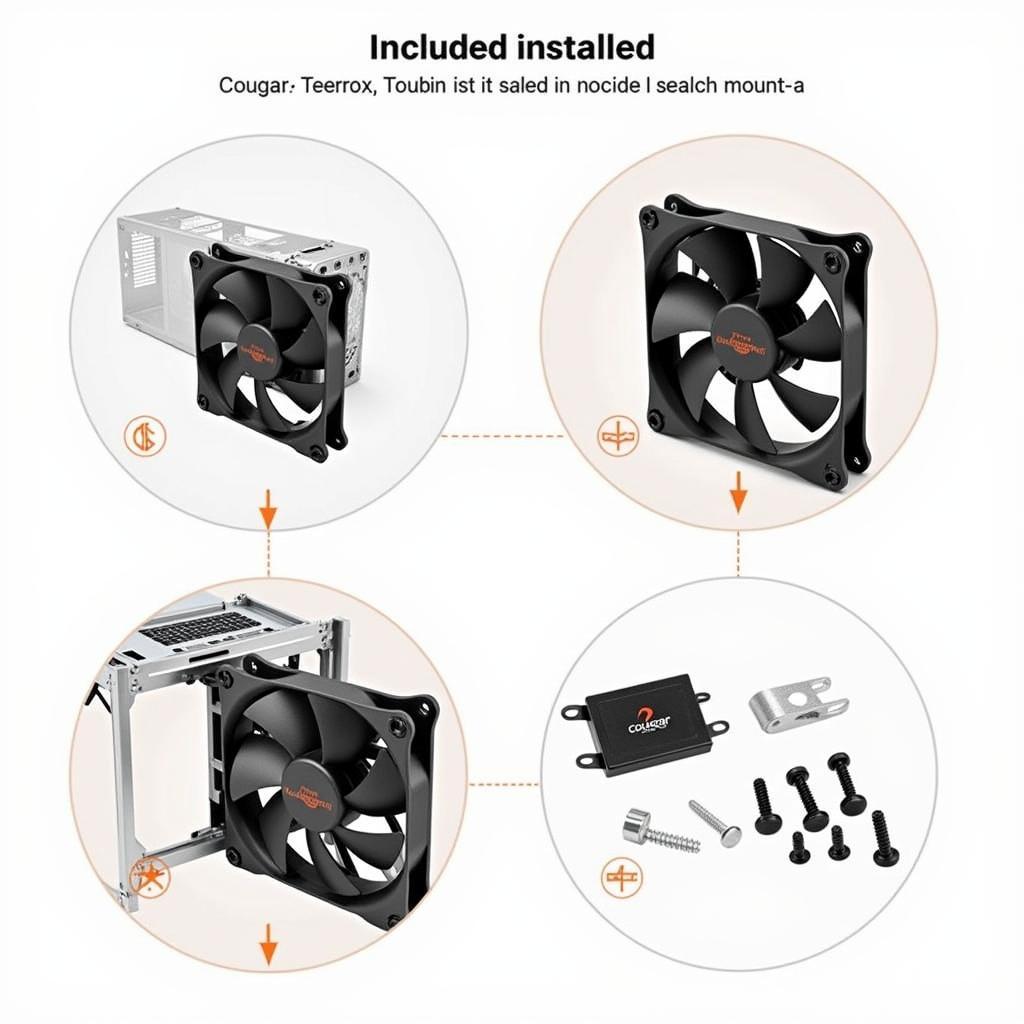 Cougar Toubin 14cm Fan Installation Process