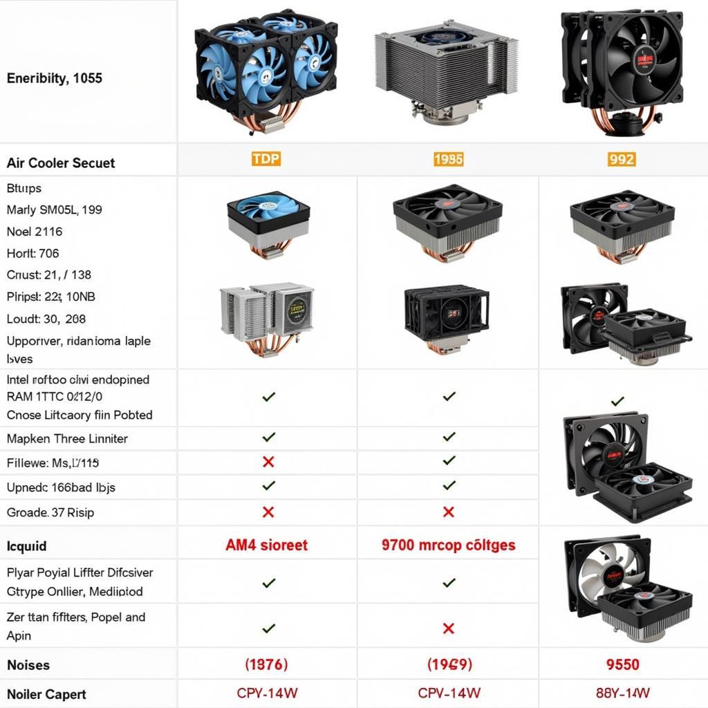 CPU Cooler Comparison for AMD Ryzen and Intel 1155 Systems