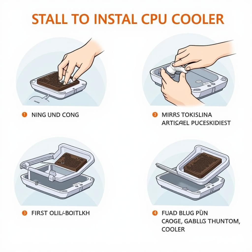 CPU Cooler Installation Process