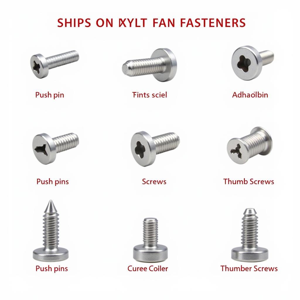 Different Types of CPU Fan Fasteners