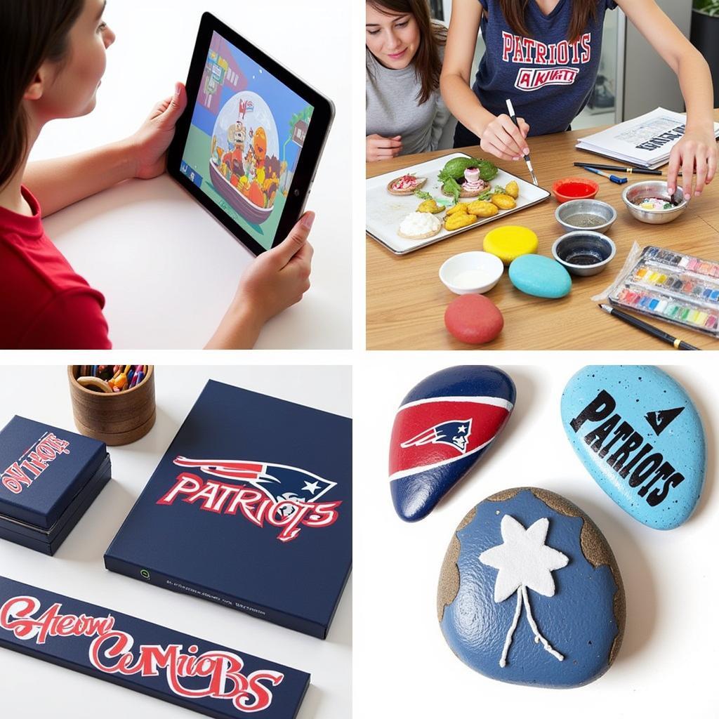 Creating Patriots Fan Art with Different Mediums