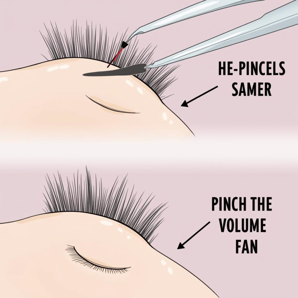 Volume Lash Fan Creation: The Pinch Method