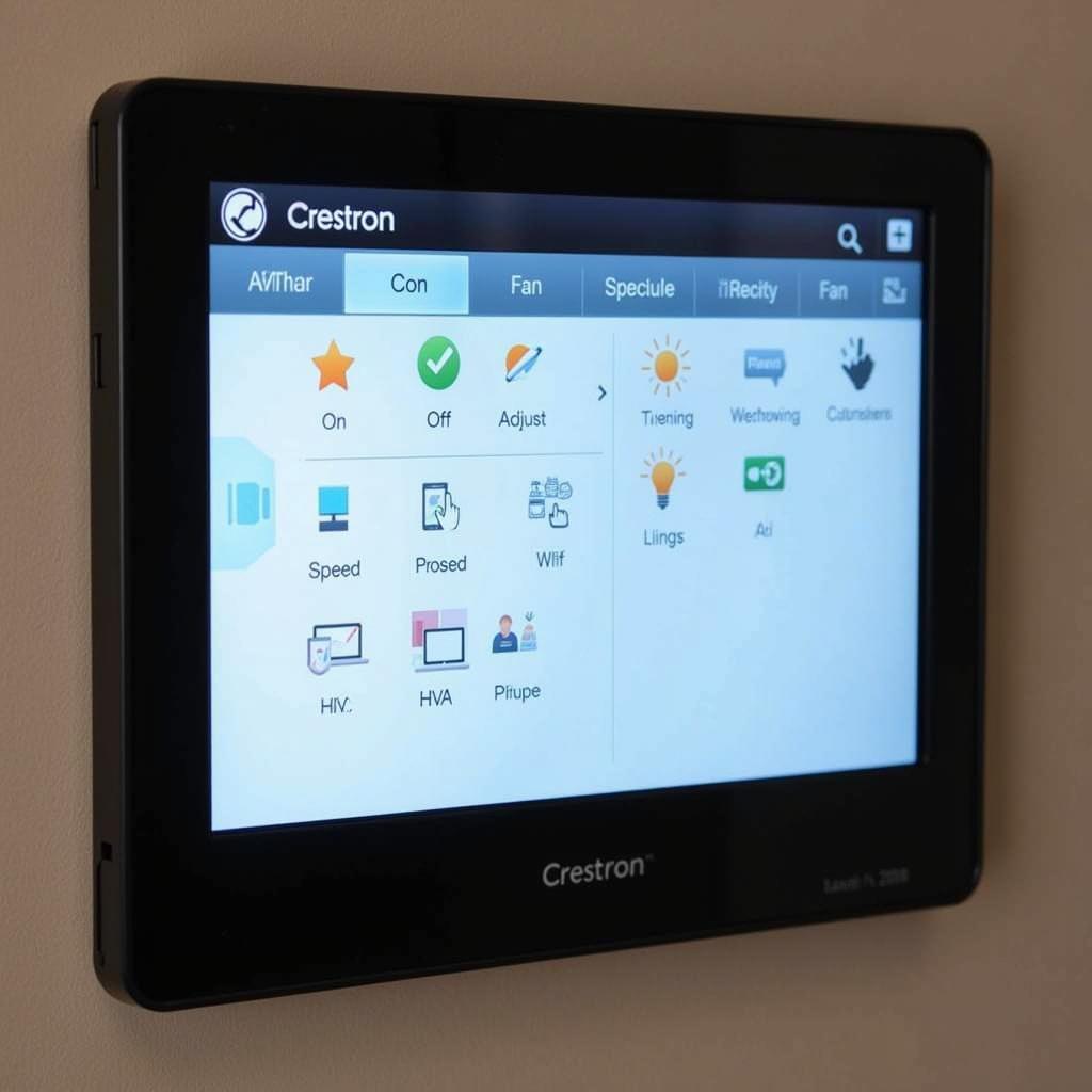 Crestron LCD Fan Control Interface