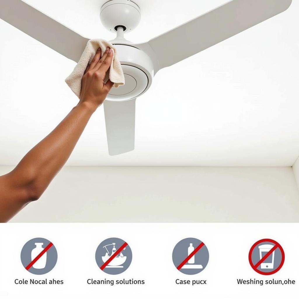 Cleaning a Crompton Dust Free Ceiling Fan