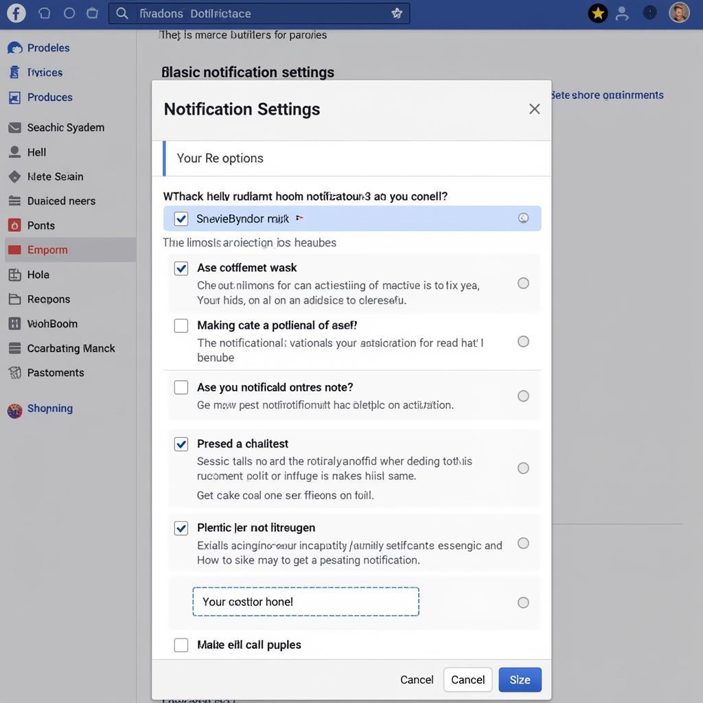 Controlling Facebook Notifications