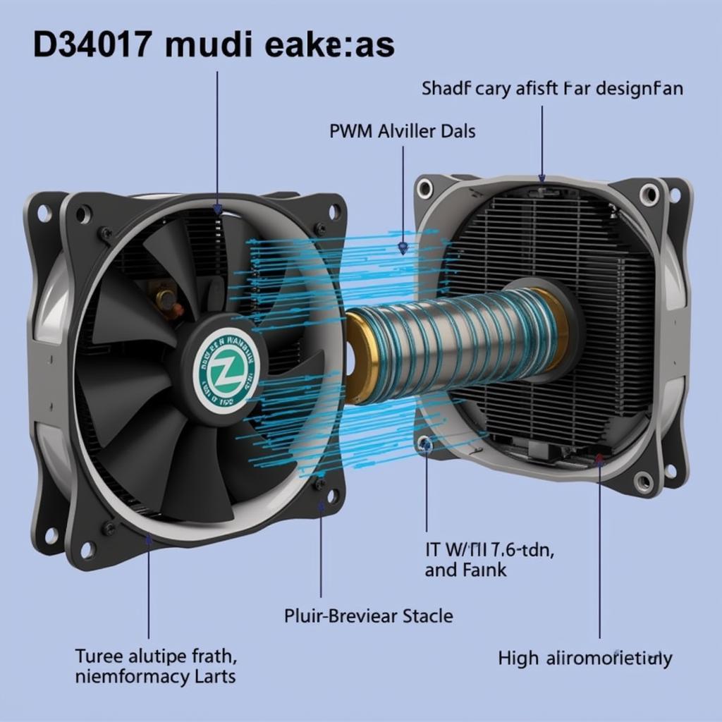 D34017 CPU Fan High-Performance Design