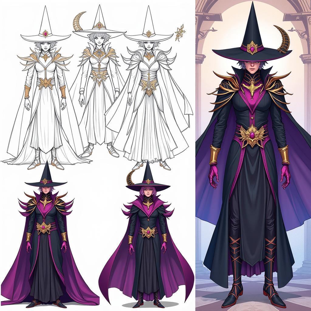 Dark Magician Fan Art Creation Process