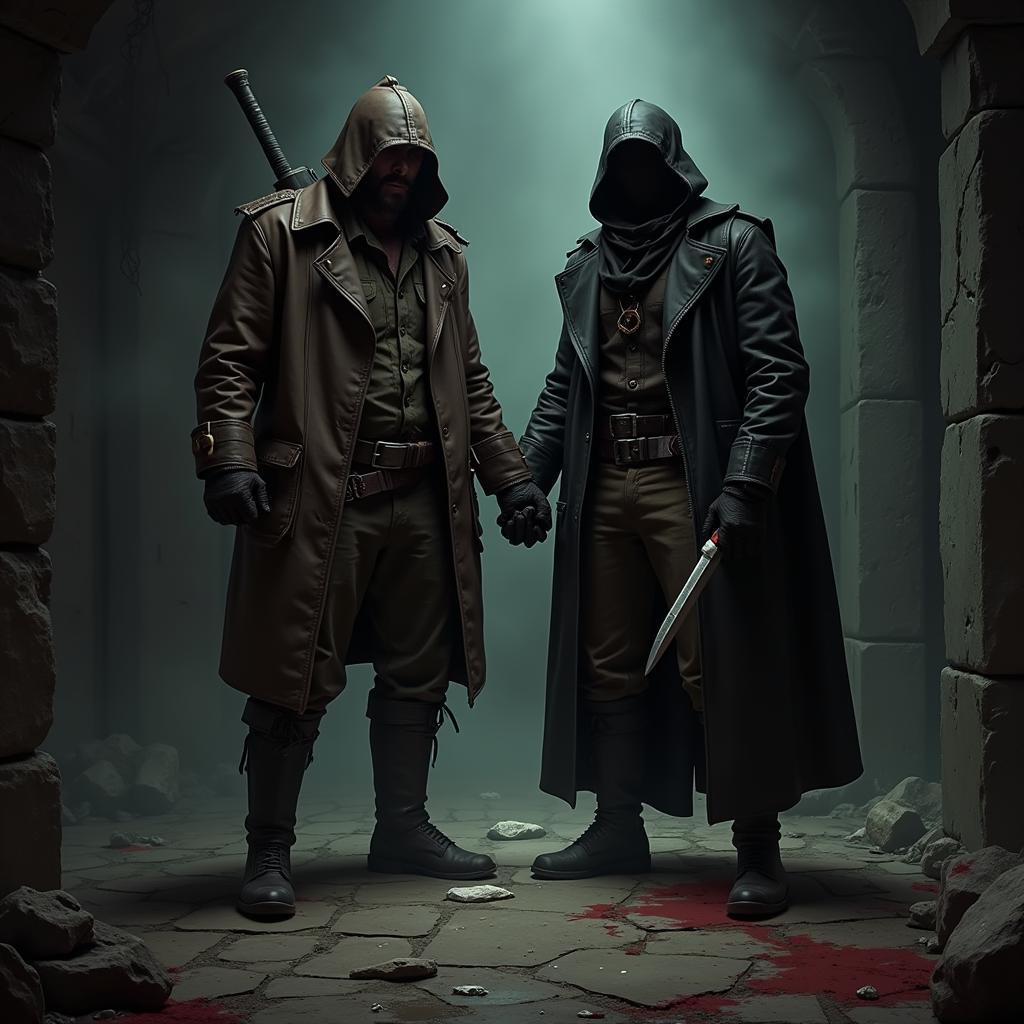 Darkest Dungeon Highwayman with the Grave Robber