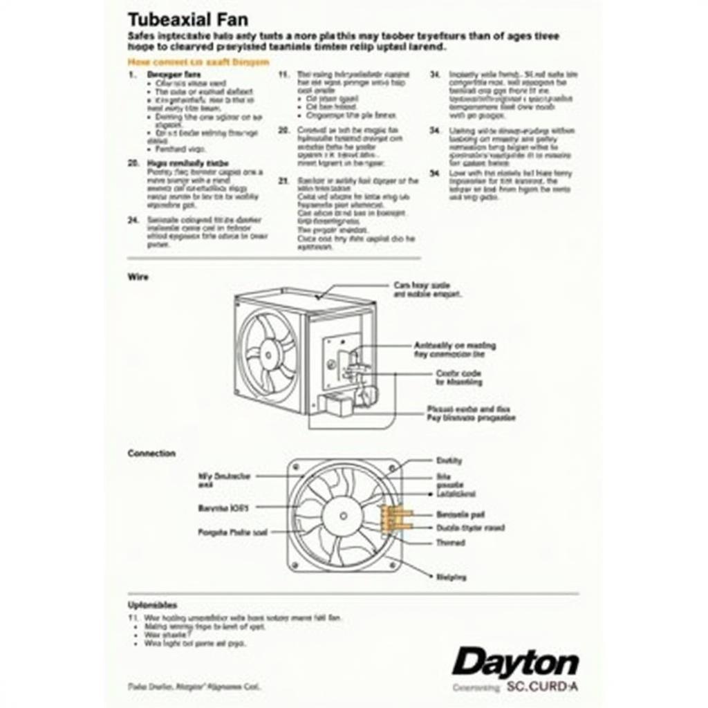 Dayton Tubeaxial Fan Wiring Diagram