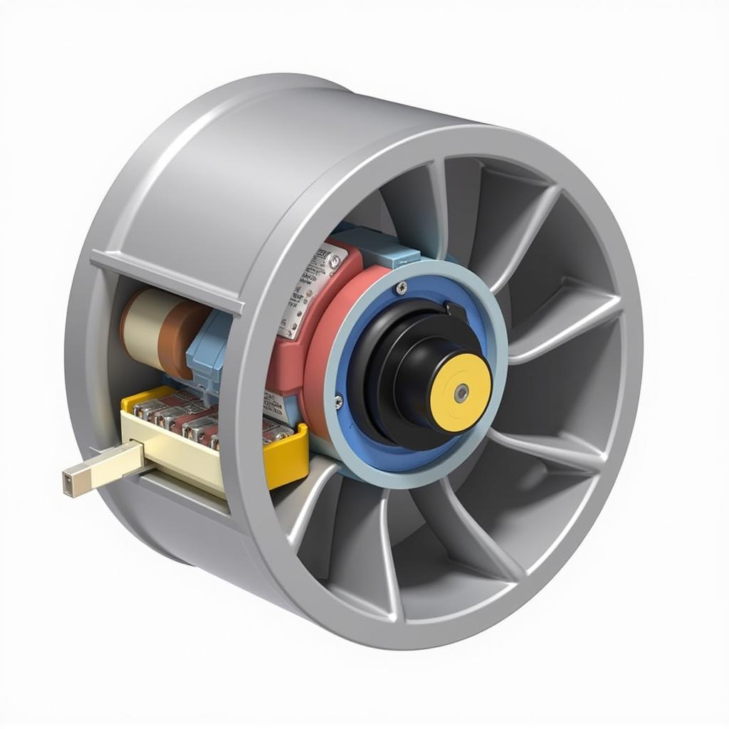 DC Brushless Fan Internal Components