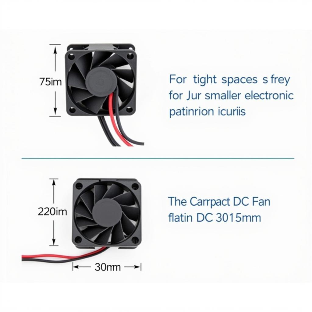 DC Fan 3015 Tidisun Dimensions