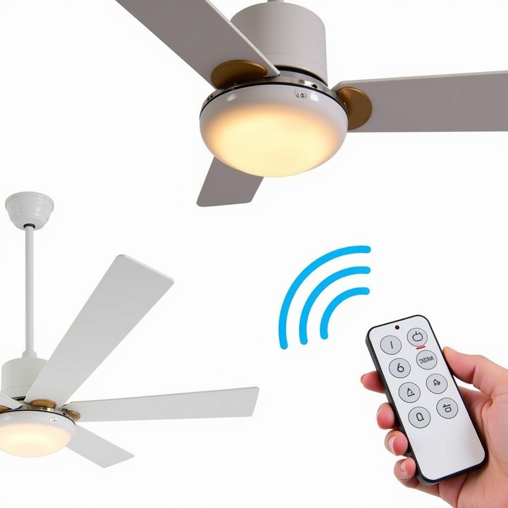 DC Motor Ceiling Fan with LED and Remote Control