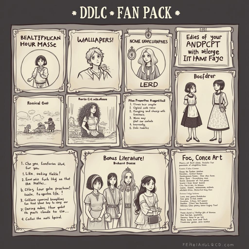 Doki Doki Literature Club Fan Pack Contents