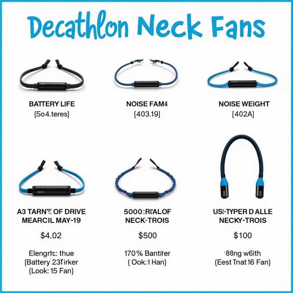 Decathlon Neck Fan Models Comparison