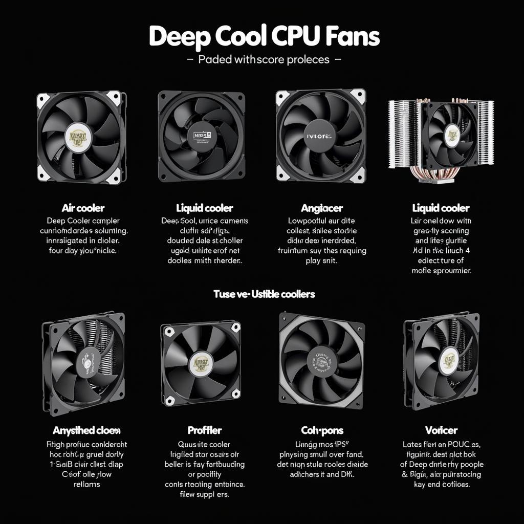 Different Types of Deep Cool CPU Fans