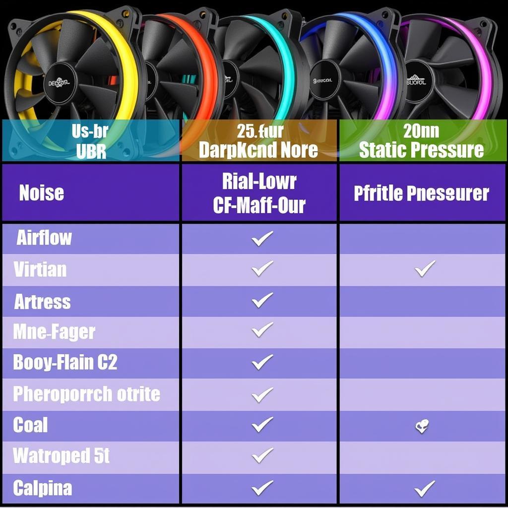 Deepcool CF 120 RGB Fan Performance Comparison