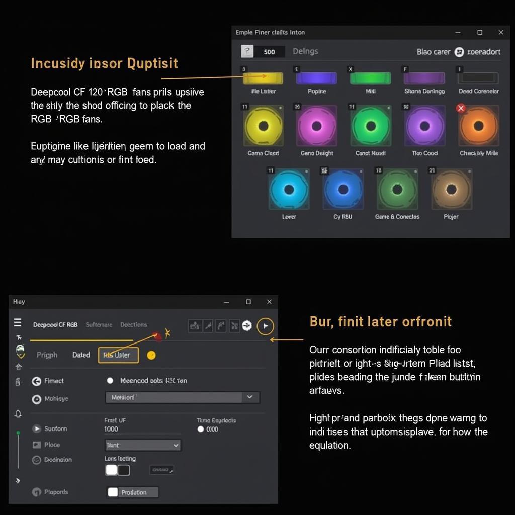 Deepcool CF 120 RGB Fan Software Control Interface