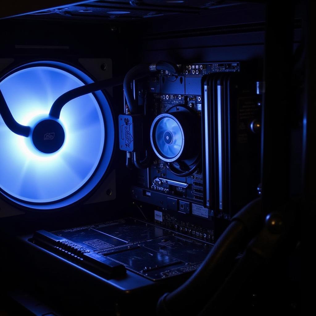 Deepcool X Fan 80 LED Installed in PC Case