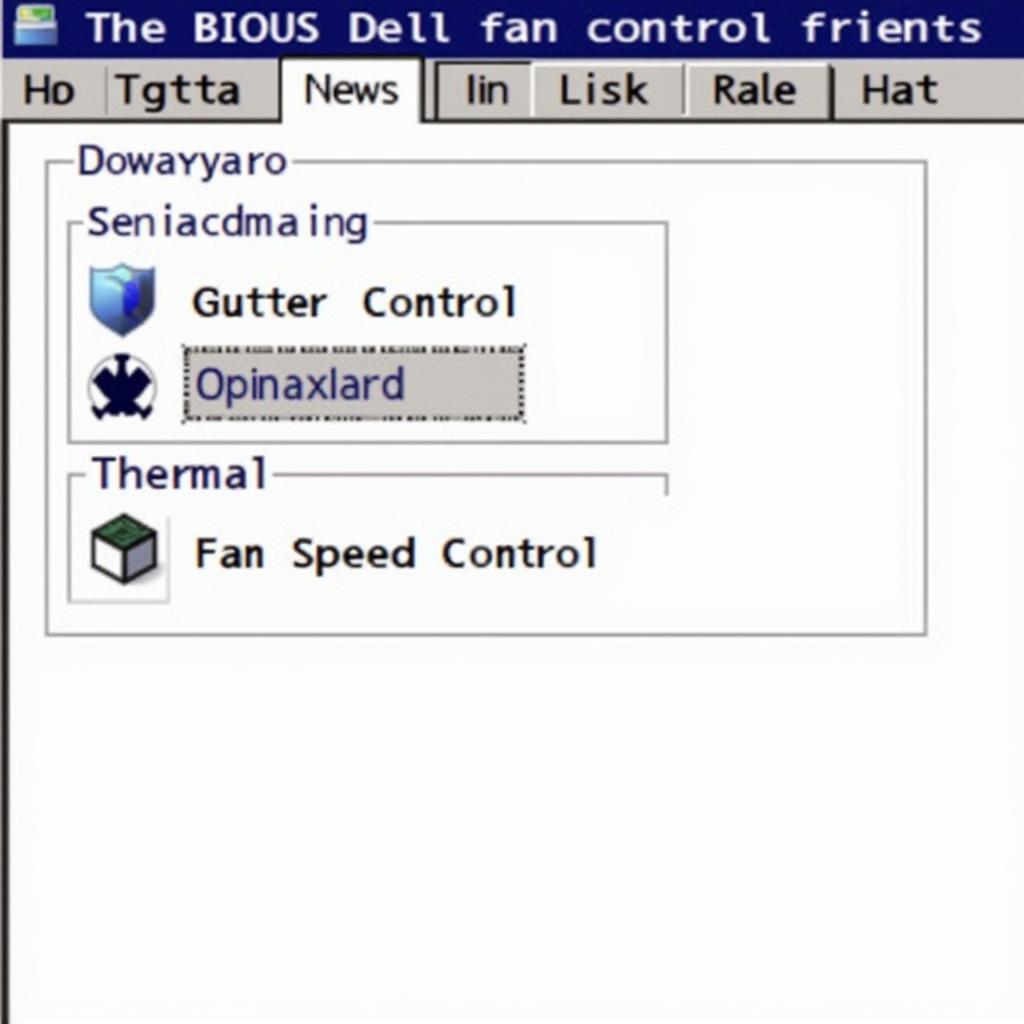 Dell BIOS Fan Control Settings