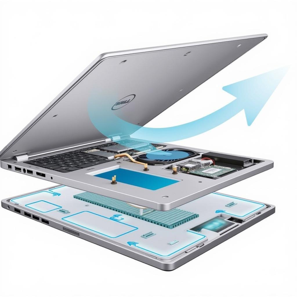 Dell Inspiron 13 5368 Cooling System Diagram